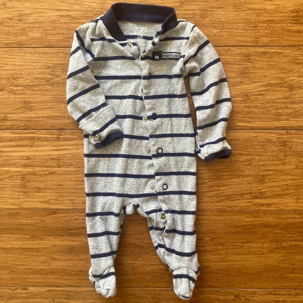 Carter’s Baby Boy “Bear Hug” Jammies, Size NB